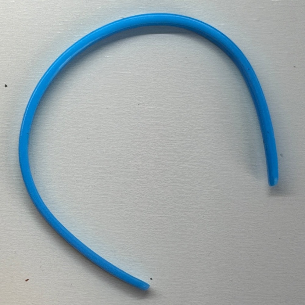 Blue Doll Headband Accessory for Fashion Dolls Flexible Plastic Hair Band 4.5in